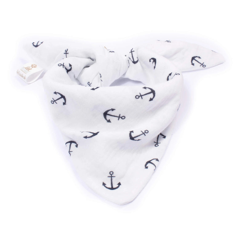 Kapitän Flausch Buddy-Set – 2 Hundehalstücher im maritimen Ankerdesign